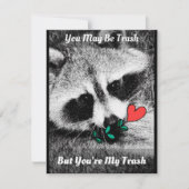 Trash Panda V-Day Card Feestdagenkaart (Voorkant)