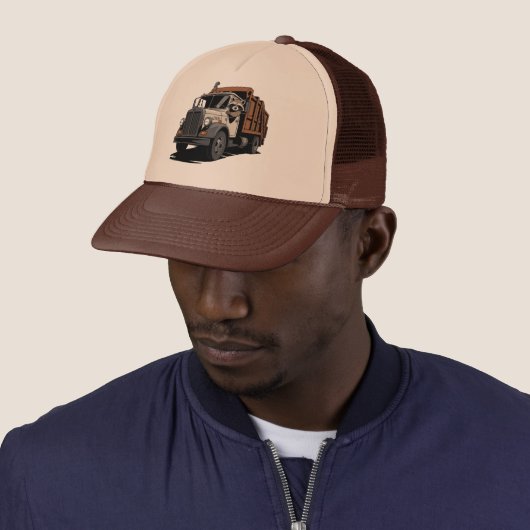 Trash Pandas: Dump Truck Trucker Hat Pet (In situ)