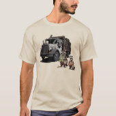 Trash Pandas: Dumpster Truck Trio T-shirt (Voorkant)