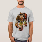 Trash Pandas: het viertal van de pandacalyps T-shirt (Voorkant)