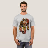 Trash Pandas: het viertal van de pandacalyps T-shirt (Voorkant volledig)