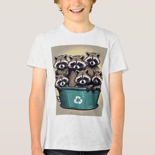 Trash Pandas: Meesters van de Midnight Munchies Tri-Blend Shirt (Voorkant)