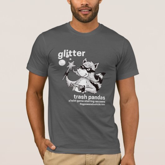 Trash Pandas RPG: Glitter, de Wilde Eén T-shirt (Voorkant)