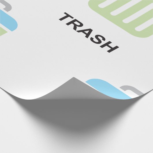 Trash-pictogram Cadeaupapier (Hoek)