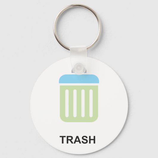 Trash-pictogram Sleutelhanger (Voorkant)