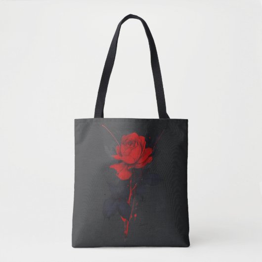 Trash Polka Rose Schoudertassen Tote Bag (Voorkant)