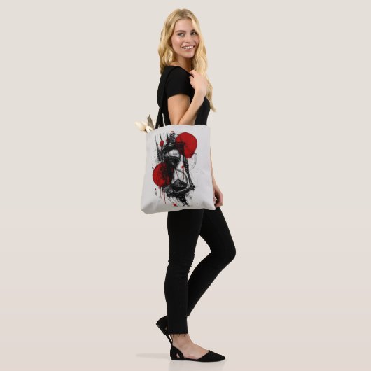 Trash Polka Schets Tas (Op model)