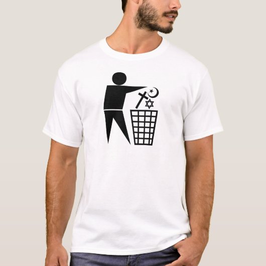 Trash_Religion_b-on-w_no-site T-shirt (Voorkant)