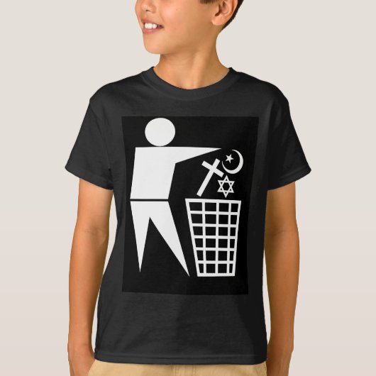 Trash_Religion_w-on-b_no-site T-shirt (Voorkant)