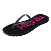 Trash Roze Glitter   Teenslippers (Schuin)