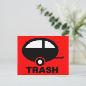 Trash ~ RV Travel Camping Briefkaart (Staand voorkant)