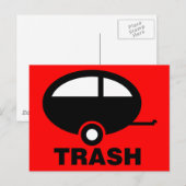 Trash ~ RV Travel Camping Briefkaart (Voorkant / Achterkant)