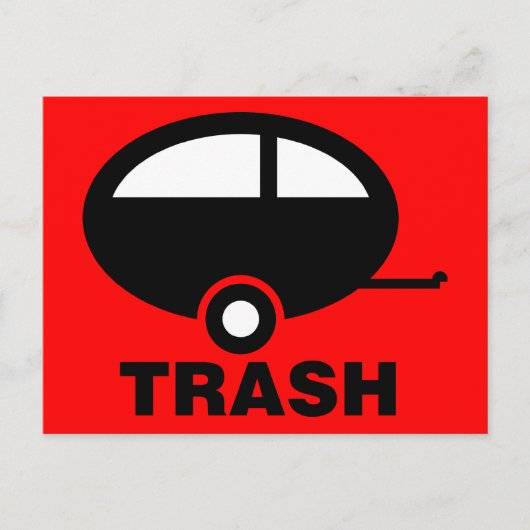 Trash ~ RV Travel Camping Briefkaart (Voorkant)