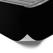 Trash Talk Funny Garbage Bin Pun Dark BG Poster (Hoek)