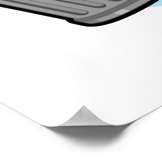 Trash Talk Funny Garbage Bin Pun Poster (Hoek)