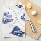 Trash Toile (keukenhanddoek) Theedoek (Quarter Fold)