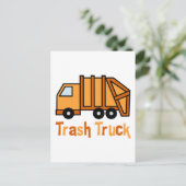 Trash Truck Briefkaart (Staand voorkant)