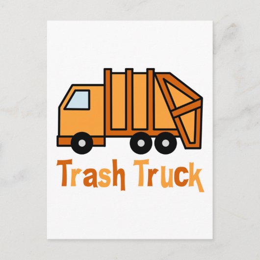 Trash Truck Briefkaart (Voorkant)