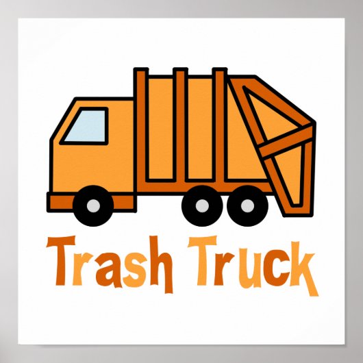 Trash Truck Poster (Voorkant)