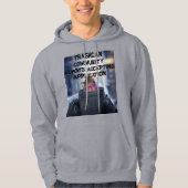 Trashcan Community Hoodie – Altijd Acceptatie (Voorkant)