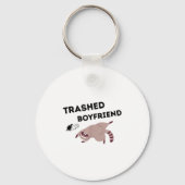 Trashed Boyfriend, Funny Trashed Panda Couples Pre Sleutelhanger (Voorkant)