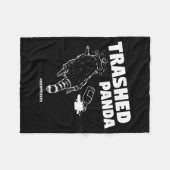 Trashed Panda Drunken Raccoon Funny Meme  Fleece Deken (Voorkant (Horizontaal))