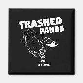Trashed Panda Drunken Raccoon Funny Meme  Magneet (Voorkant)