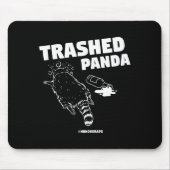 Trashed Panda Drunken Raccoon Funny Meme  Muismat (Voorkant)