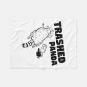 Trashed Panda  Fleece Deken (Voorkant (Horizontaal))