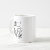 Trashed Panda, Funny Drunk Raccoon, Trash Panda Hu Koffiemok (Voorkant links)