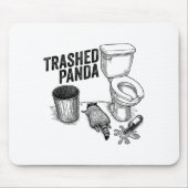 Trashed Panda, Funny Drunk Raccoon, Trash Panda Hu Muismat (Voorkant)