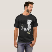 Trashed Panda, Funny Drunk Raccoon, Trash Panda Hu T-shirt (Voorkant volledig)