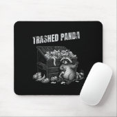 Trashed Panda Funny Drunk Racoon Cool Animals Grap Muismat (Met muis)