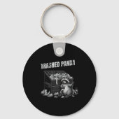 Trashed Panda Funny Drunk Racoon Cool Animals Grap Sleutelhanger (Voorkant)