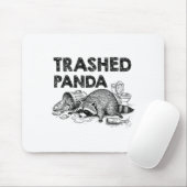 Trashed Panda Funny Drunk Racoon Gets Drunk Meme F Muismat (Met muis)