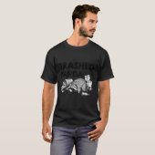 Trashed Panda Funny Drunk Racoon Gets Drunk Meme F T-shirt (Voorkant volledig)