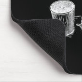 Trashed Panda Funny Drunk Racoon Muismat (Hoek)