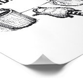 Trashed Panda Funny Drunk Racoon  Poster (Hoek)