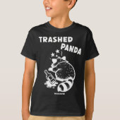 Trashed Panda Hangover Social Media Crazy Drunk Ra T-shirt (Voorkant)