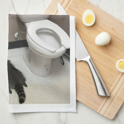 TRASHED PANDA KITCHEN TOWEL THEEDOEK (Quarter Fold)