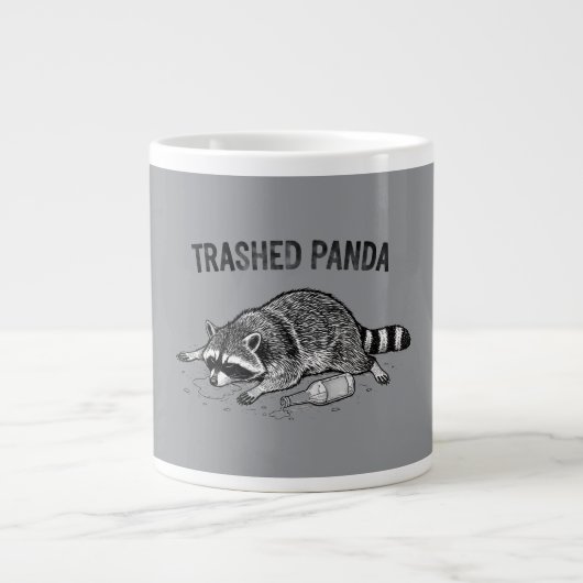 Trashed Panda Mug Grote Koffiekop (Voorkant)