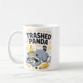 Trashed Panda New Year 2026 Funny Drunk Raccoon  Koffiemok (Links)