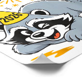 Trashed Panda New Year 2026 Funny Drunk Raccoon  Poster (Hoek)