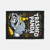 Trashed Panda New Year 2026 Funny Raccoon Design  Fleece Deken (Voorkant (Horizontaal))