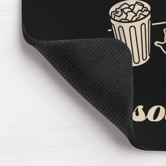 Trashed Panda New Year Resolution Funny Drunk Racc Muismat (Hoek)