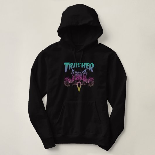 TRASHER (vervaagd) Hoodie (Design voorkant)