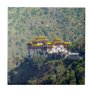 Trashigang Dzong - Eastern Bhutan, Hiamalaya, Azië Tegeltje