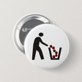 Trashing Cancer Ronde Button 5,7 Cm (Voorkant /achterkant)