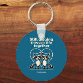 Trashpandas Couples Matching Valentines Day Annive Sleutelhanger (Voorkant)