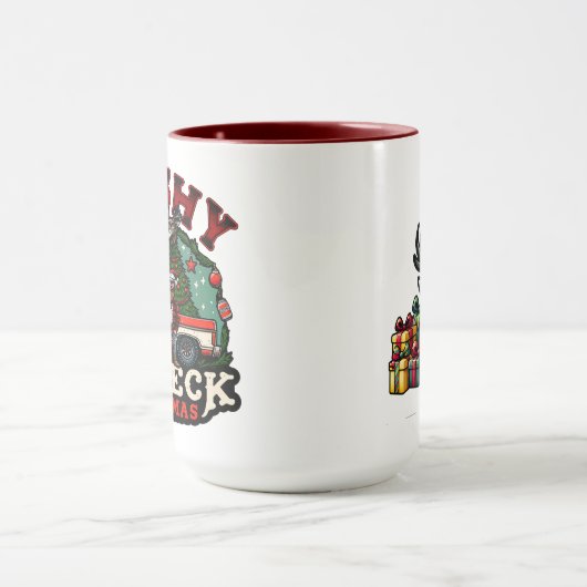 Trashy Redneck Kerstmis Mok (Midden)